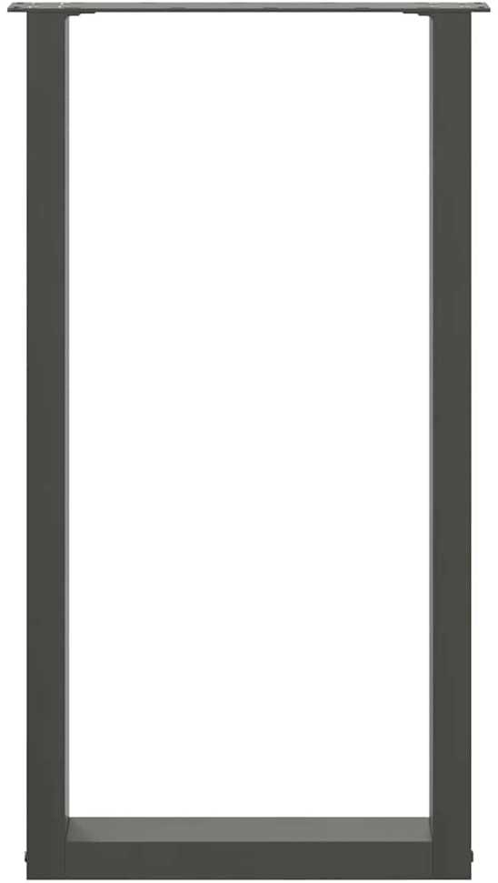 Kavos staliuko kojelės, U formos, 2 vnt., 40x(90-91)cm, plienas