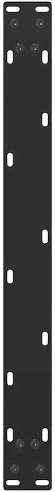 Kavos staliuko kojelės, U formos, 2 vnt., juoda, 70x(30-31)cm