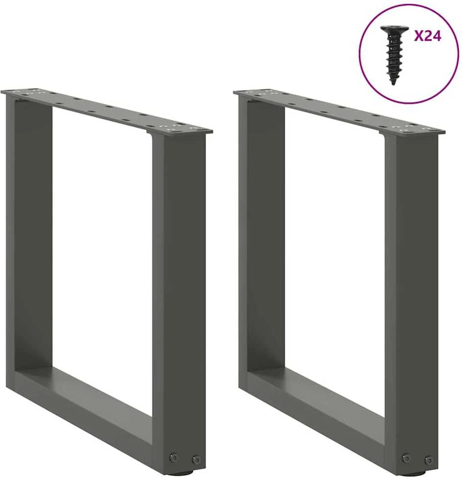 Kavos staliuko kojelės, U formos, 2 vnt., 50x(42-43)cm
