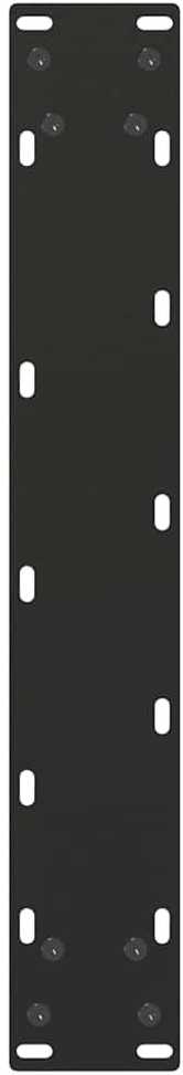 Valgomojo stalo kojelės, U formos, 2 vnt., juodos, 50x(72-73) cm, plienas