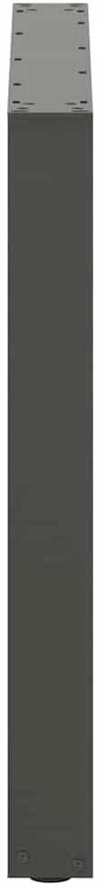 Valgomojo stalo kojos, U formos, 2 vnt., antracito spalvos, 90x(72-73) cm, plienas