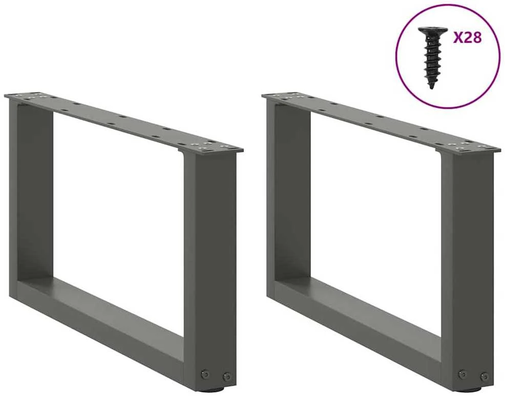 Kavos staliuko kojelės, U formos, 2 vnt., 70x(30-31)cm