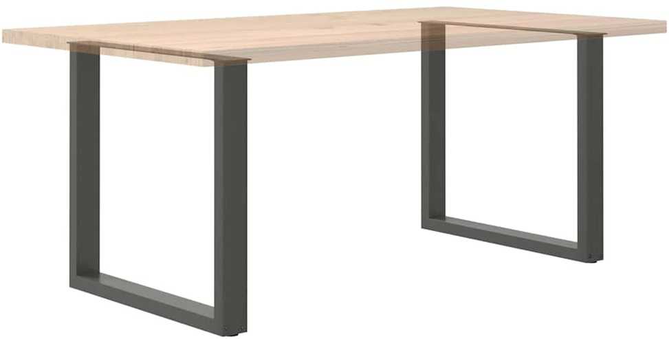 Valgomojo stalo kojos, 2 vnt., antracito spalvos, 80x(72-73) cm, plienas, U formos
