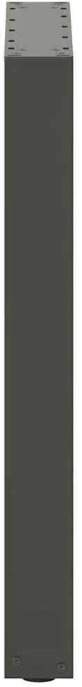 Valgomojo stalo kojos, U formos, 2 vnt., antracito spalvos, 50x(72-73) cm, plienas