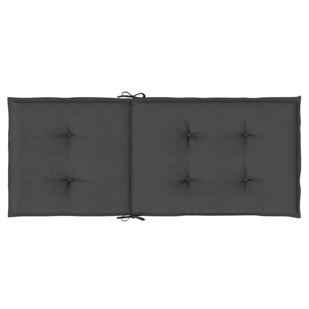 Kėdės pagalvėlės, 2vnt., antracito, 120x50x4cm, audinys