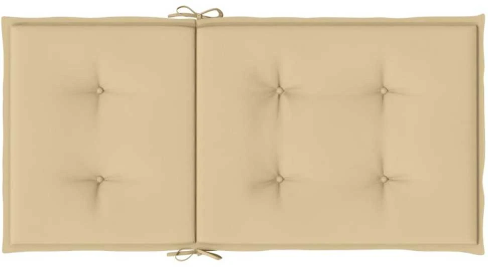 Kėdės pagalvėlės, 2vnt., smėlio, 100x50x4cm, audinys