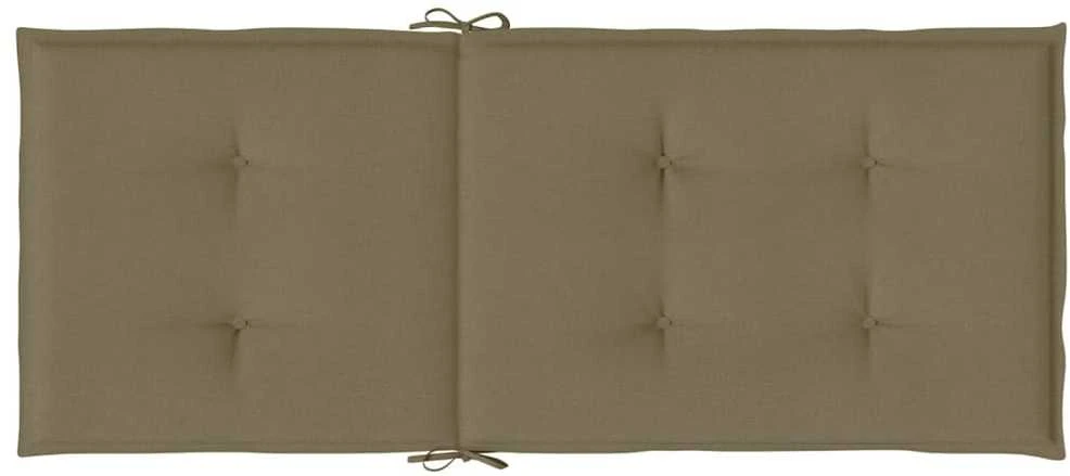 Kėdės pagalvėlės, 2vnt., taupe, 120x50x4cm, audinys