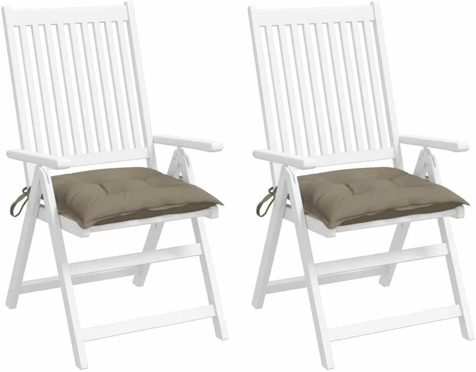 Kėdės pagalvėlės, 2vnt., taupe, 40x40x7cm, oksfordo audinys