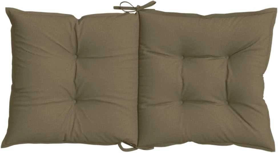 Kėdės pagalvėlės, 4vnt., taupe, 100x50x7cm, audinys