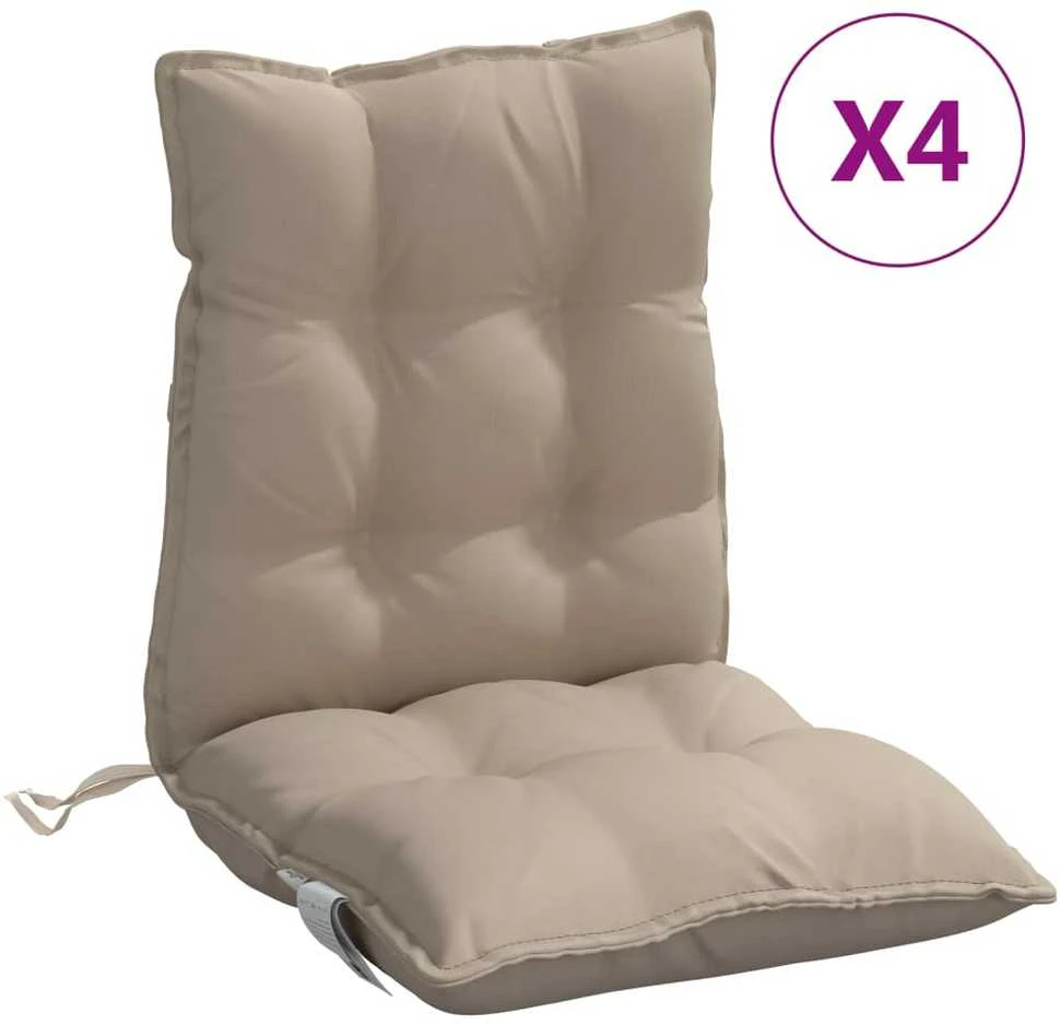 Kėdės pagalvėlės, 4vnt., taupe, oksfordo audinys