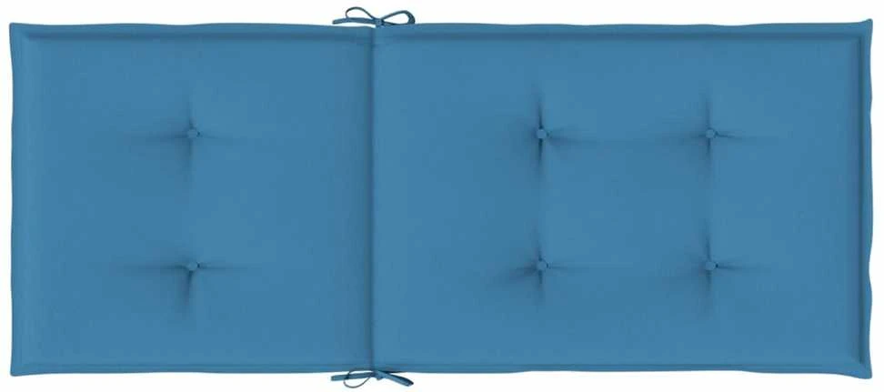Kėdės pagalvėlės, 6vnt., mėlynos, 120x50x4cm, audinys