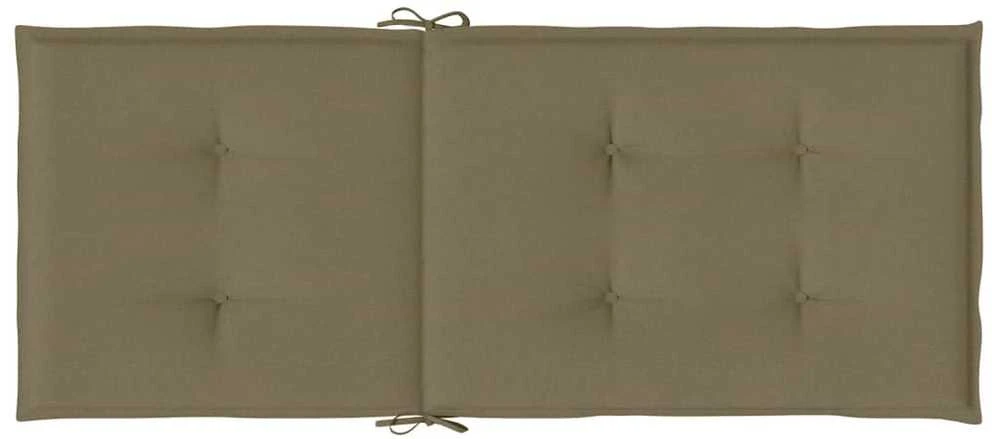 Kėdės pagalvėlės, 6vnt., taupe, 120x50x4cm, audinys