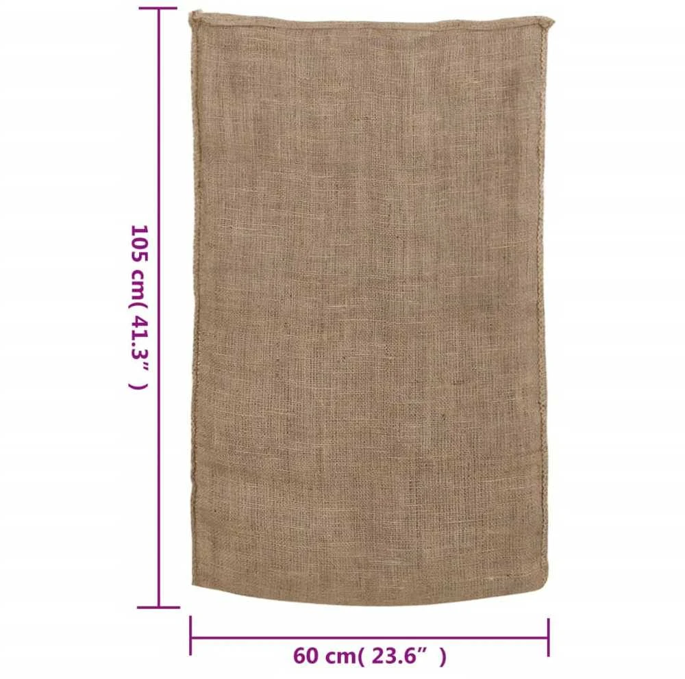 Džiuto maišai, 5vnt., 60x105cm, 100% džiutas, 220 g/m²