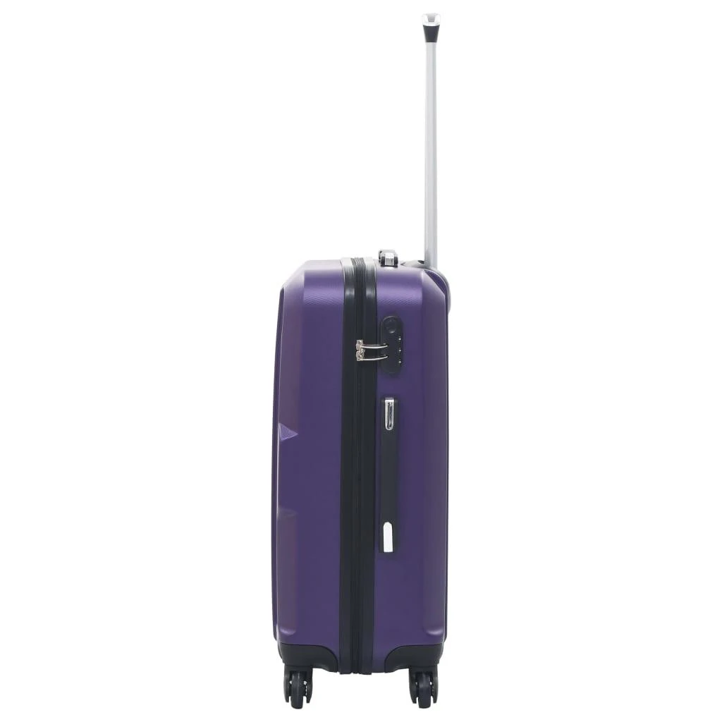 Kelioninis Lagaminų su ratukais rinkinys, 3 vnt., violetinis, ABS