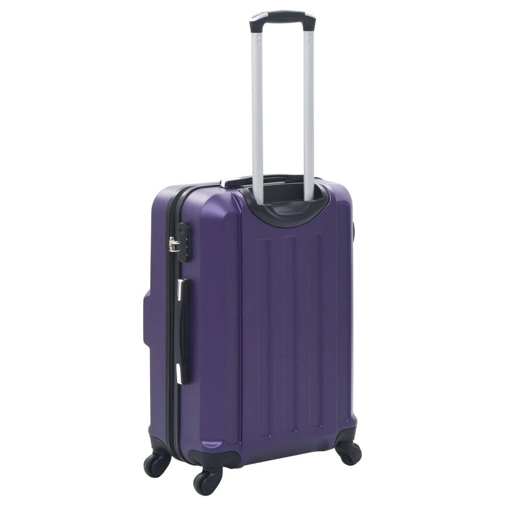 Kelioninis Lagaminų su ratukais rinkinys, 3 vnt., violetinis, ABS