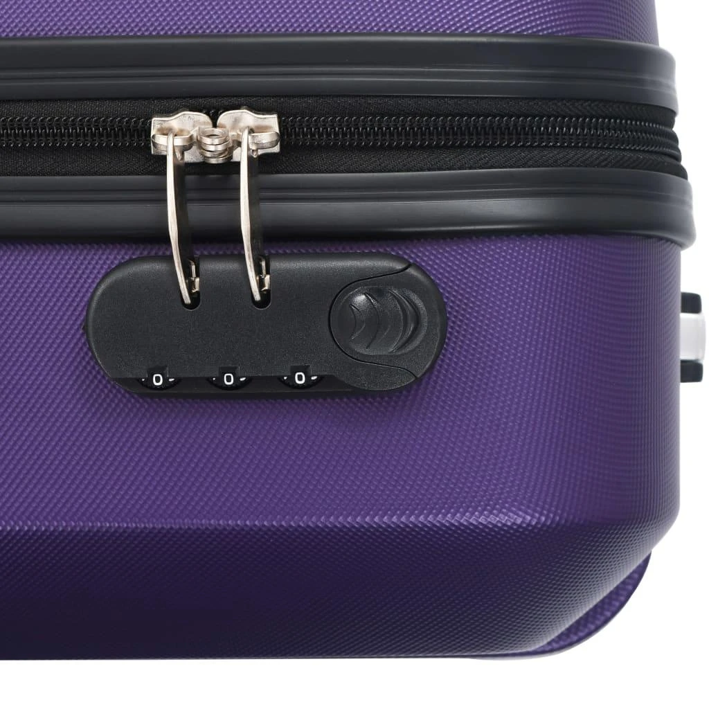 Kelioninis Lagaminų su ratukais rinkinys, 3 vnt., violetinis, ABS