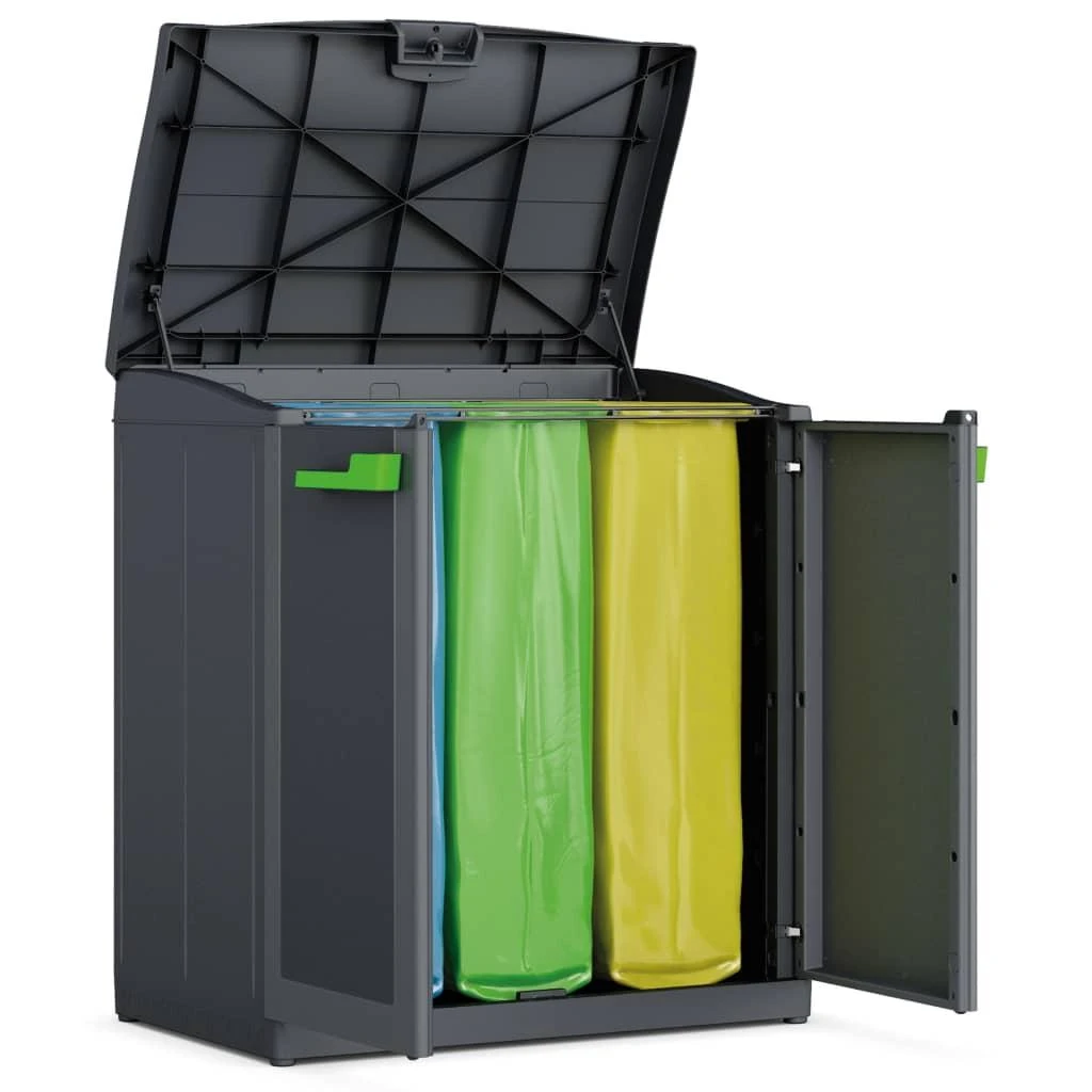 Keter Šiukšlių rūšiavimo spintelė Moby Compact Recycling System, pilka