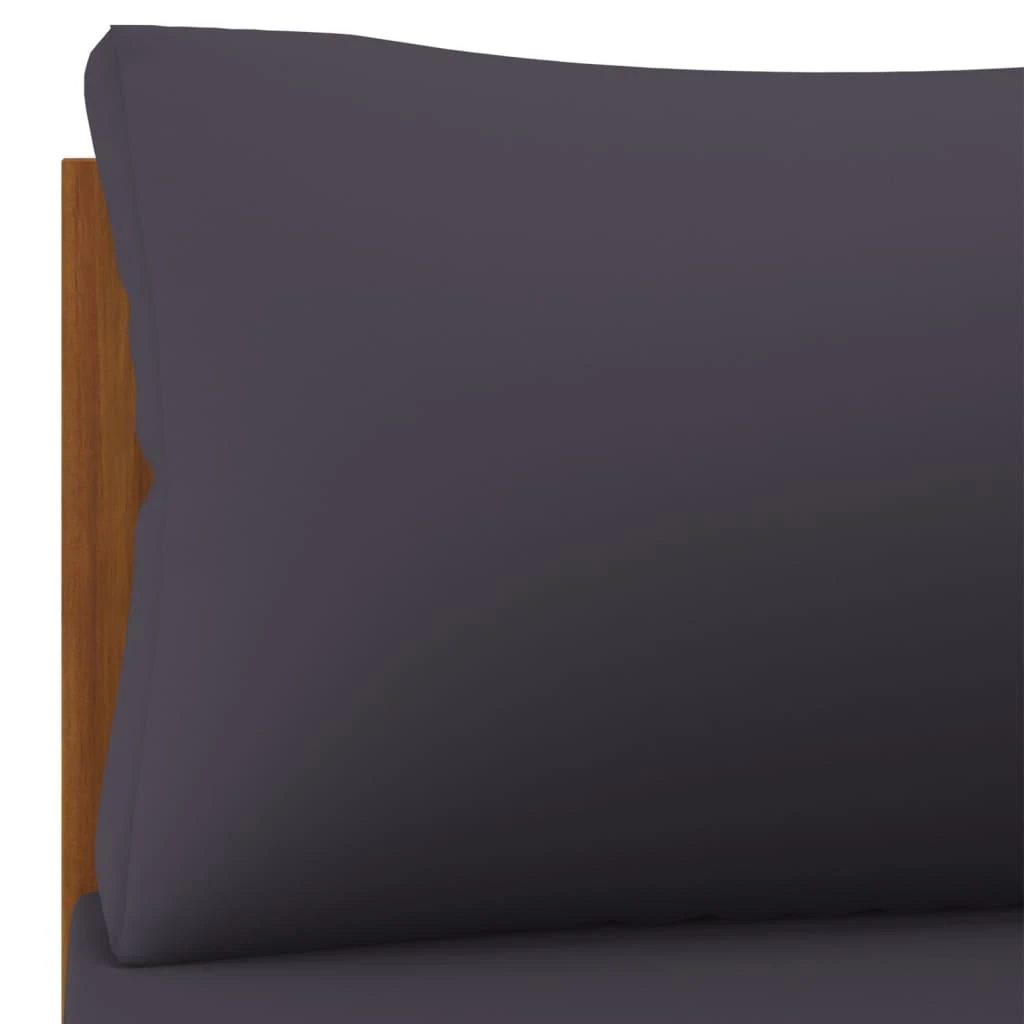Keturvietė sodo sofa su pagalvėlėmis, akacijos medienos masyvas