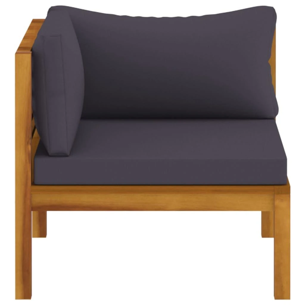 Keturvietė sodo sofa su pagalvėlėmis, akacijos medienos masyvas