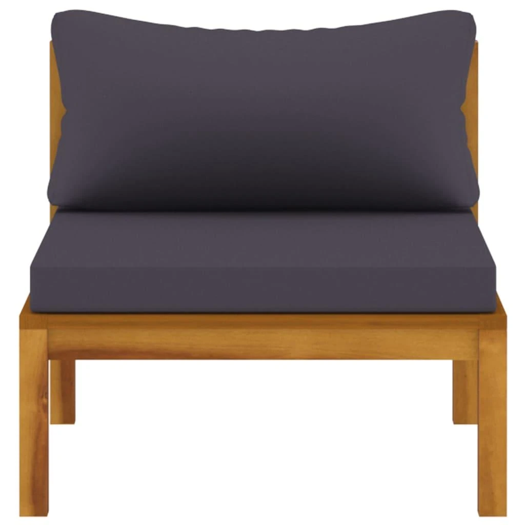 Keturvietė sodo sofa su pagalvėlėmis, akacijos medienos masyvas