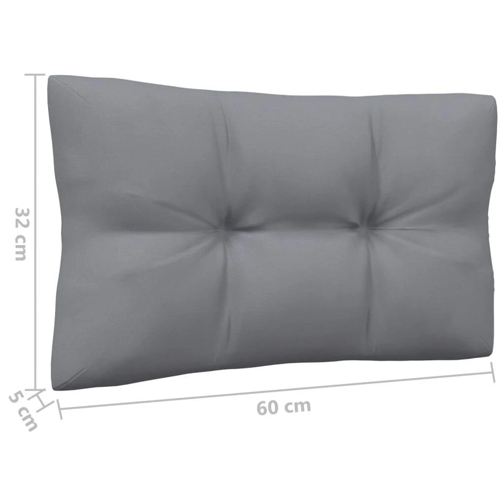 Keturvietė sodo sofa su pilkomis pagalvėlėmis, pušies masyvas