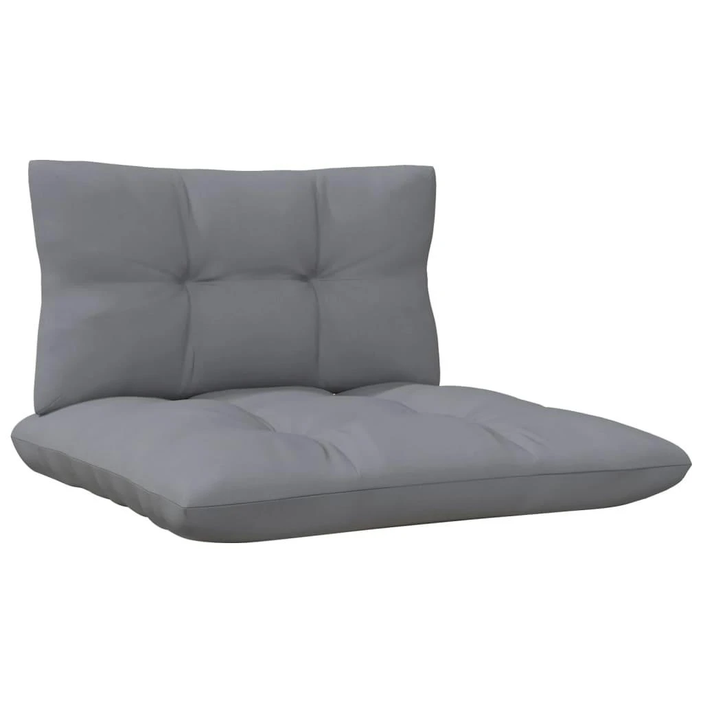 Keturvietė sodo sofa su pilkomis pagalvėlėmis, pušies masyvas