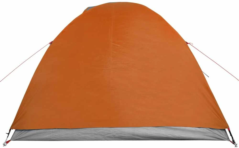 Stovyklavimo palapinė, pilka/oranžinė, keturvietė, kupolinė