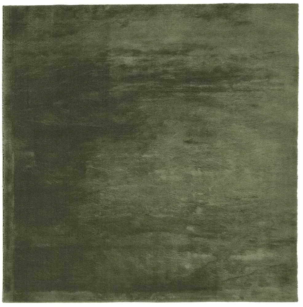 Kilimas HUARTE, miško žalios spalvos, 120x120cm trumpi šereliai