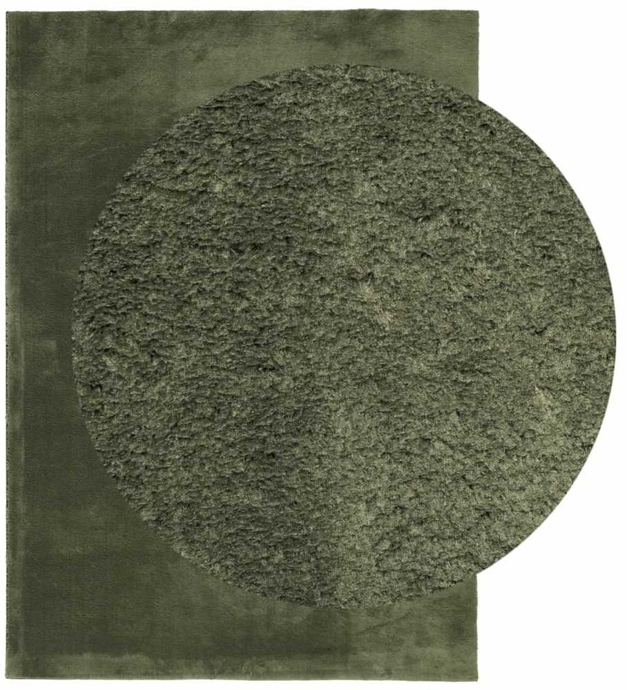 Kilimas HUARTE, žalias, 120x170cm, trumpi šereliai