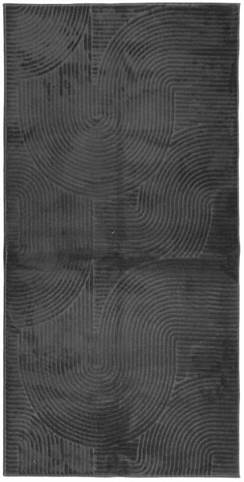 Kilimas IZA, antracito, 100x200cm, trumpi šereliai