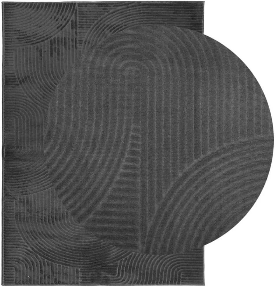 Kilimas IZA, antracito, 240x340cm, trumpi šereliai