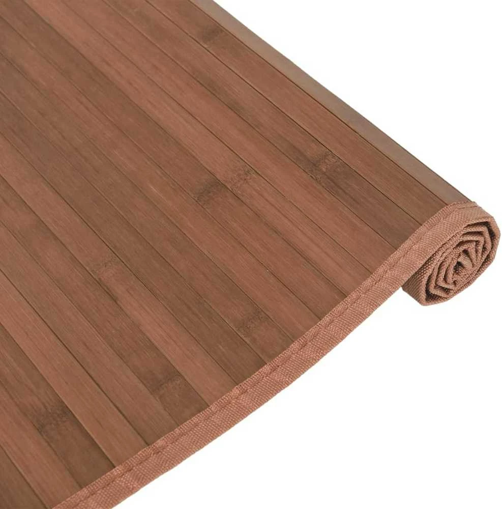 Kilimas, rudos spalvos, 80x100cm, bambukas, stačiakampis