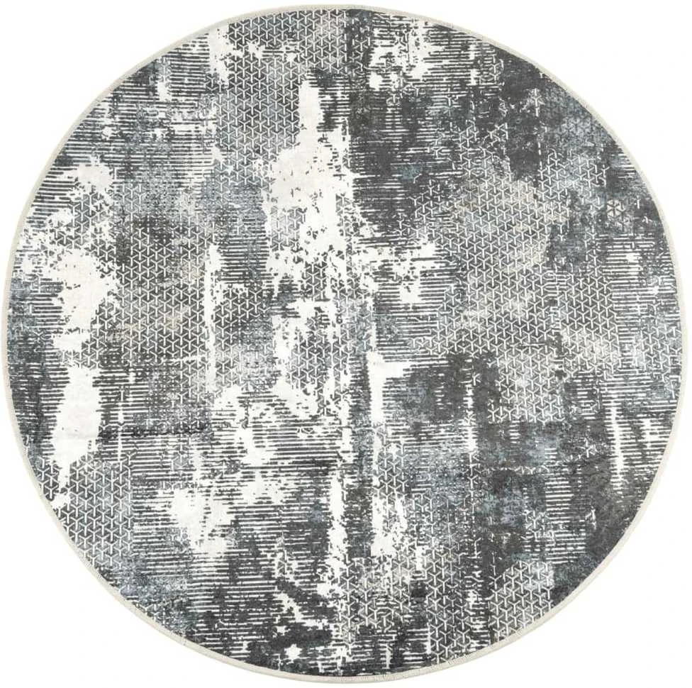Kilimas, spalvotas, 120cm skersmens, neslystantis, plaunamas