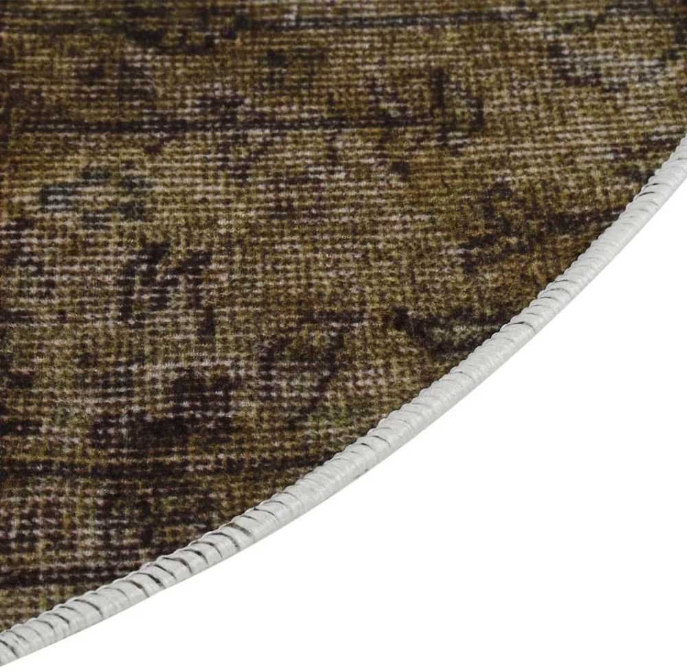 Kilimas, spalvotas, 200cm skersmens, neslystantis, plaunamas