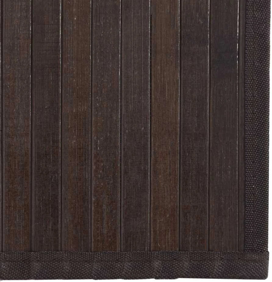 Kilimas, tamsiai rudas, 60x300cm, bambukas, stačiakampis