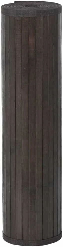 Kilimas, tamsiai rudas, 70x1000cm, bambukas, stačiakampis