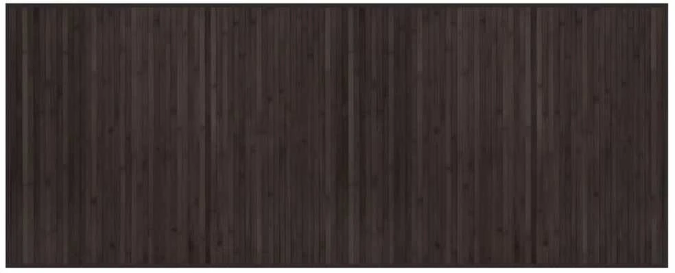 Kilimas, tamsiai rudas, 80x200cm, bambukas, stačiakampis