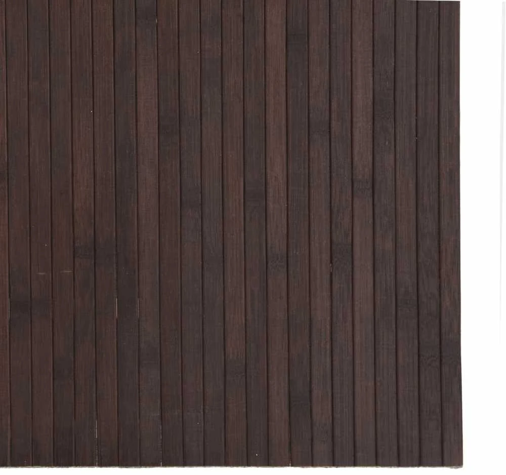 Kilimas, tamsiai rudas, 80x200cm, bambukas, stačiakampis