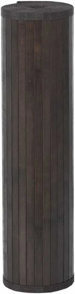 Kilimas, tamsiai rudas, 80x300cm, bambukas, stačiakampis