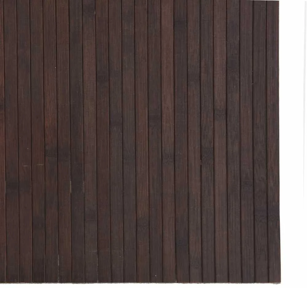 Kilimas, tamsiai rudas, 80x400cm, bambukas, stačiakampis