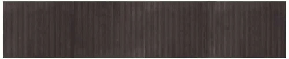 Kilimas, tamsiai rudas, 80x400cm, bambukas, stačiakampis
