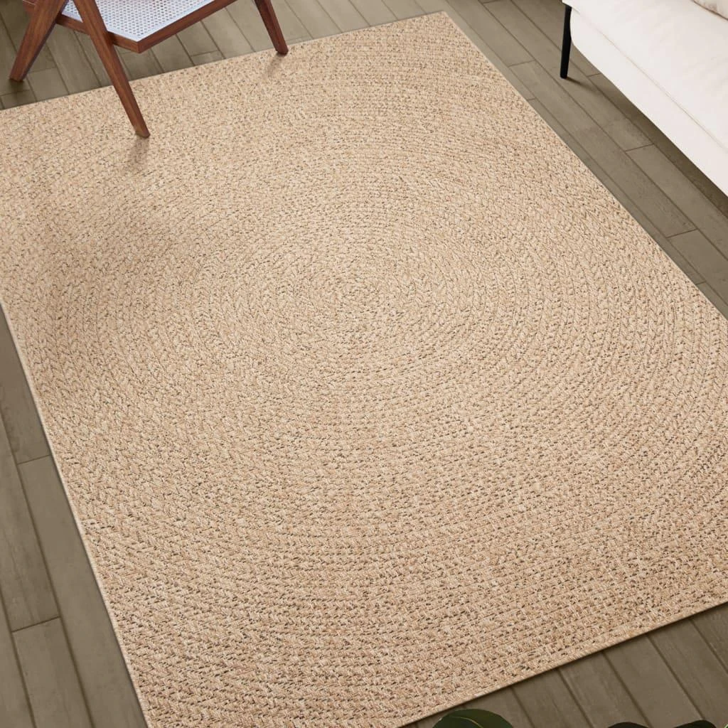 Kilimas ZIZUR, 200x290cm, džiuto imitacija, vidaus ir lauko