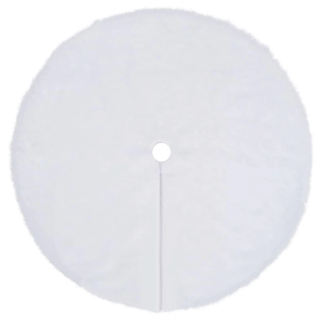 Kilimėlis po kalėdine eglute, baltas, 150cm, dirbtinis kailis