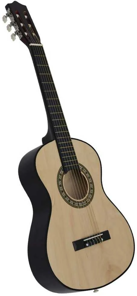 Klasikinė gitara su dėklu pradedantiesiems ir vaikams, 1/2 34"