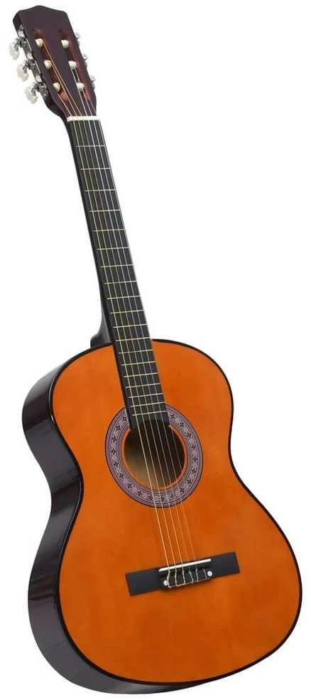 Klasikinė gitara su dėklu pradedantiesiems, 3/4 36"