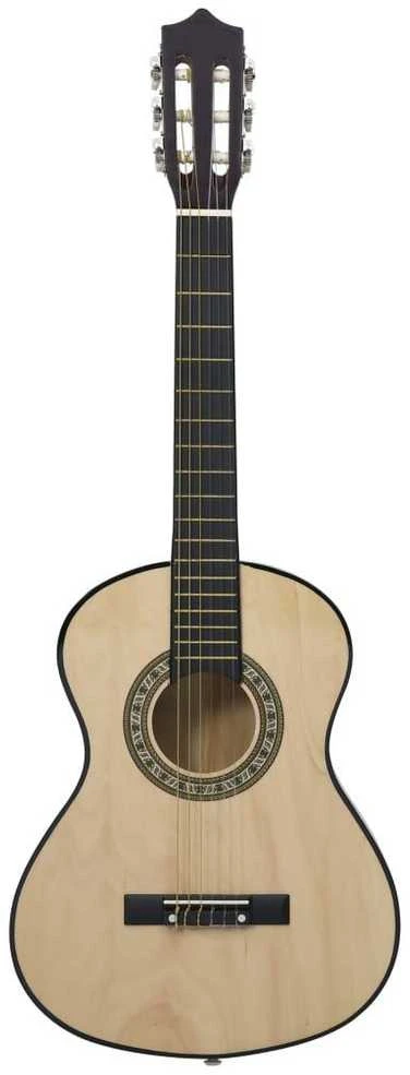 Klasikinė gitara su dėklu pradedantiesiems ir vaikams, 1/2 34"
