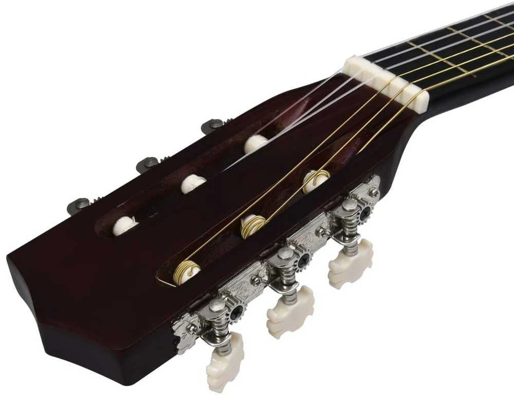 Klasikinė gitara su dėklu pradedantiesiems ir vaikams, 1/2 34"