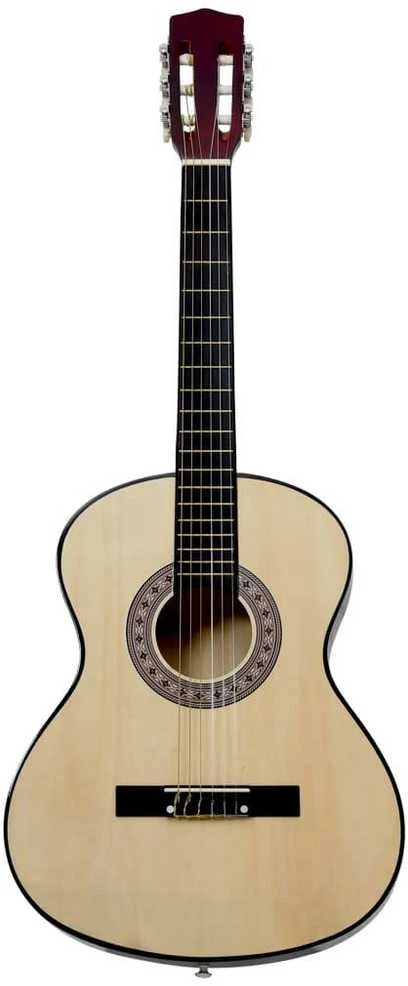 Klasikinė gitara su dėklu pradedantiesiems, 4/4 39"
