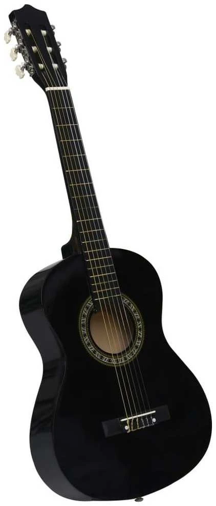 Klasikinė gitara su dėklu pradedantiesiems ir vaikams, 1/2 34"