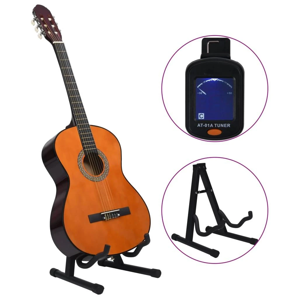 Klasikinės gitaros rinkinys pradedantiesiems, 12 dalių, 4/4 39"